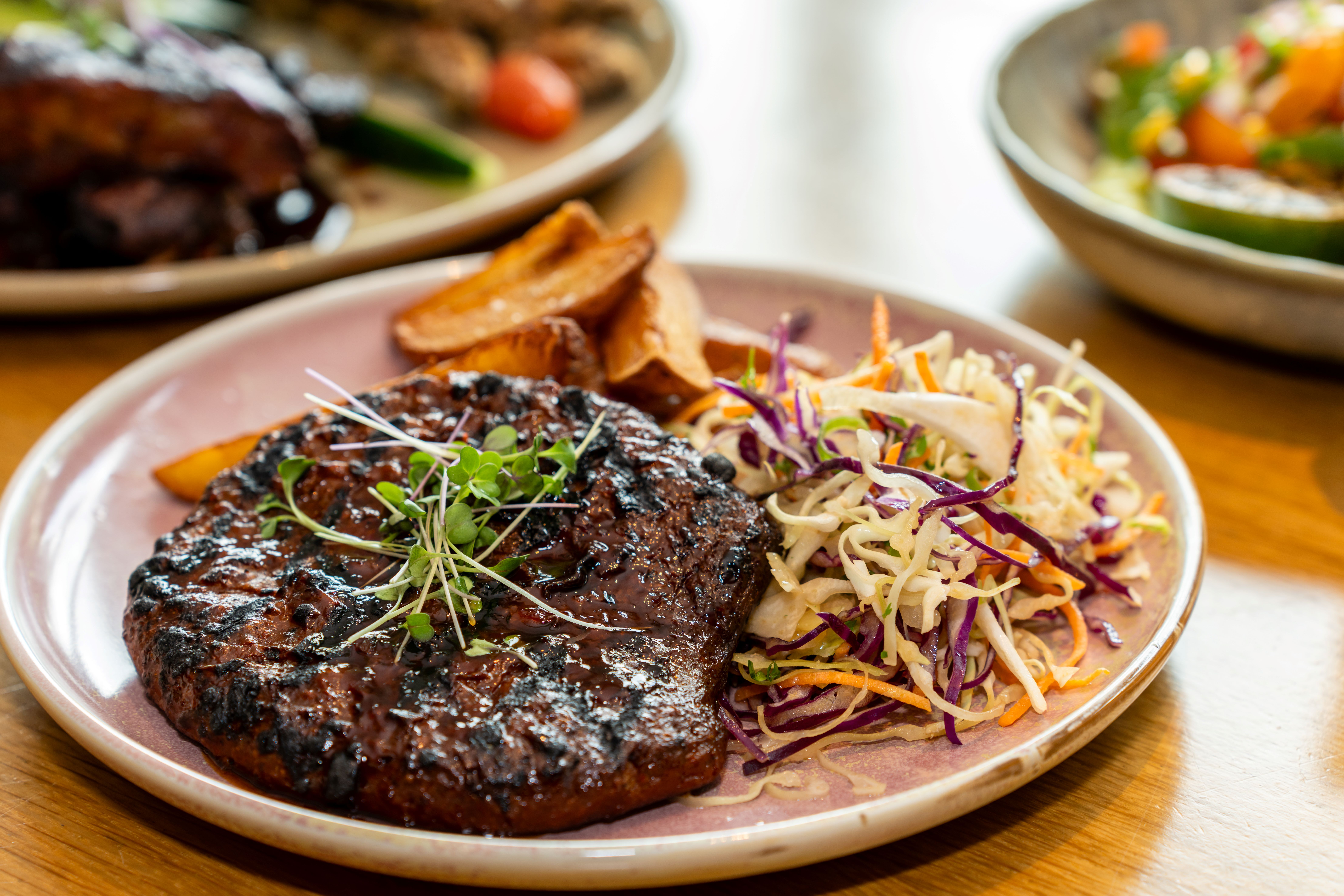 Steak on a plate